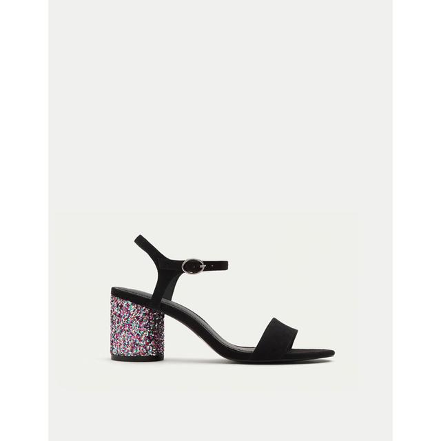 Sandalia Tacón Glitter de Pull and Bear en 21 Buttons