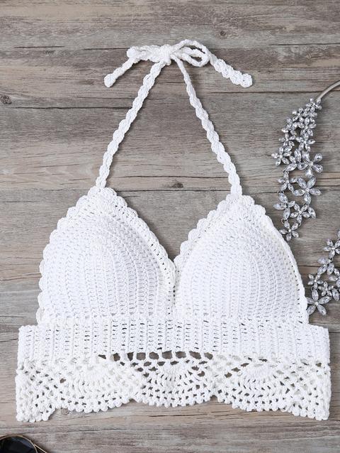 Crochet Bralette Bikini Top