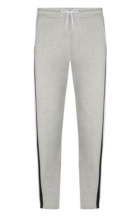 Pantalón Deportivo Gris Con Raya Lateral