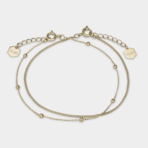 Essentielle Gold Set Of Two Fine Bracelets