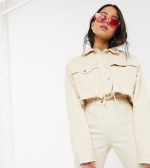 collusion cropped denim jacket