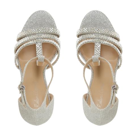 roland cartier silver sandals