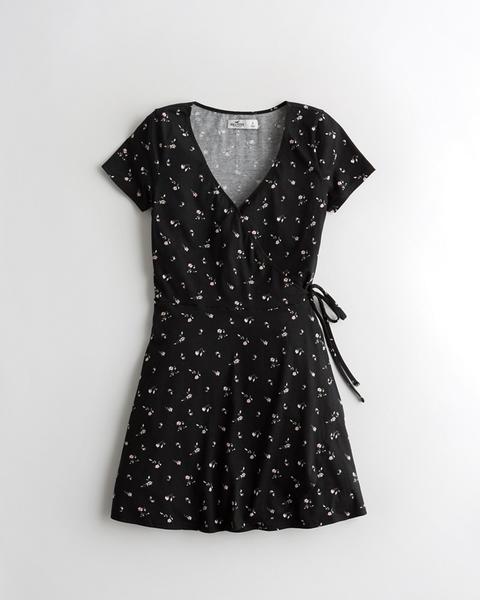 Knit Wrap Dress from Hollister on 21 Buttons