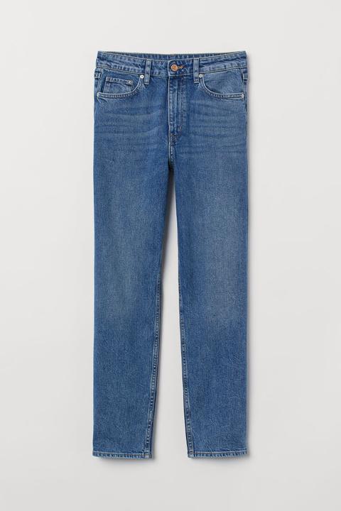 Vintage Slim High Ankle Jeans - Azul