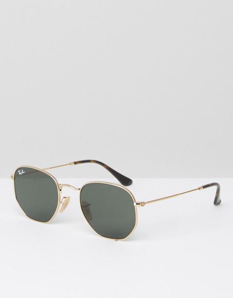 Ray-ban 0rb3548 Hexagonal Sunglasses-gold