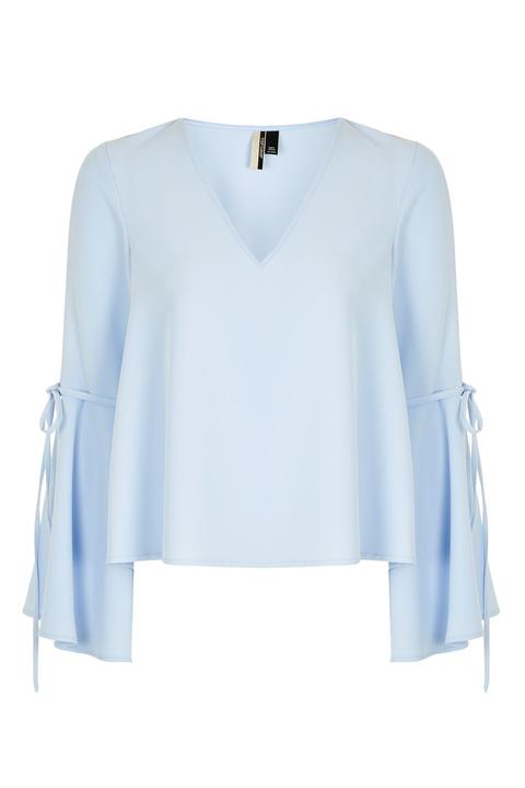 Trumpet Sleeve Blouse