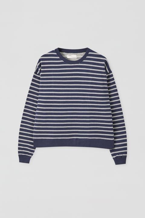 Sudadera Azul Marino Rayas