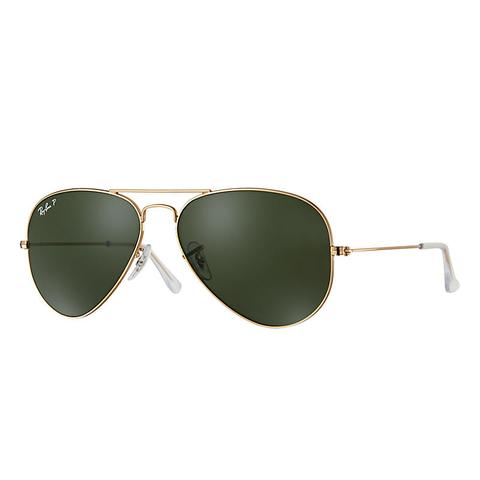 Ray-ban Aviator Classic Gold, Polarized Green Lenses - Rb3025