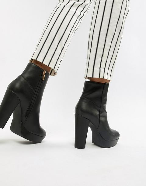 Miss Kg Platform Heeled Ankle Boots