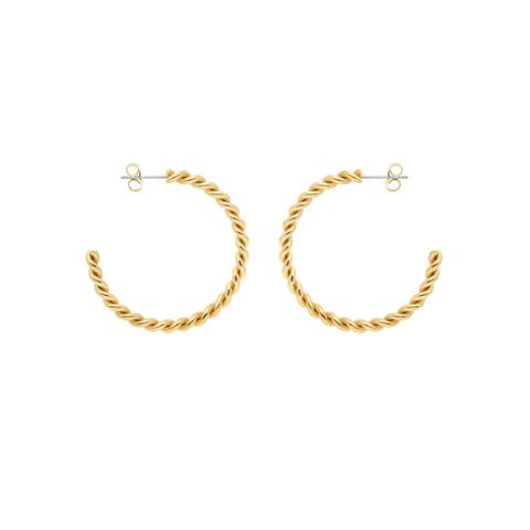 Simplicity Taya Boucles 18k Gold Plaqué