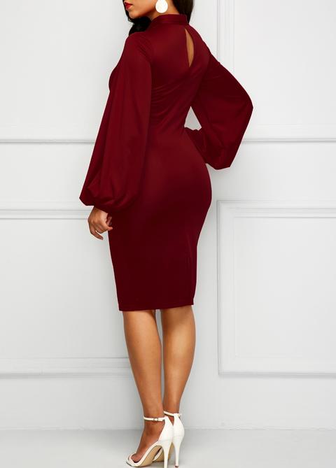 Rotita clearance burgundy dress