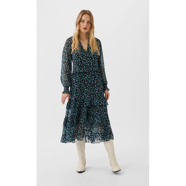 robe stradivarius verte