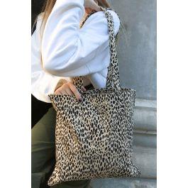 leopard print tote bag