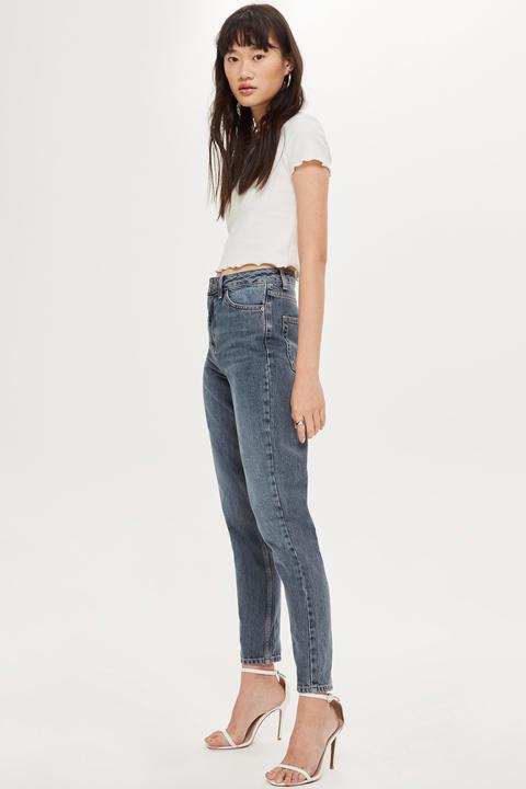 Graue Mom Jeans From Topshop On 21 Buttons