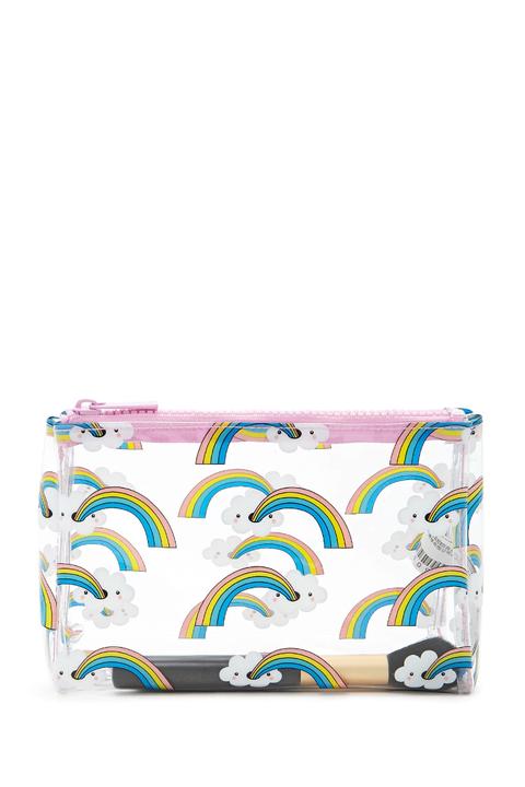 Rainbow Print Makeup Bag