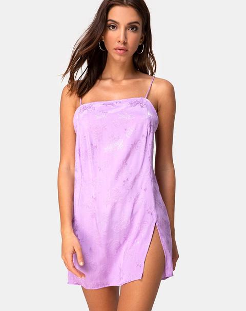 lilac slip dress