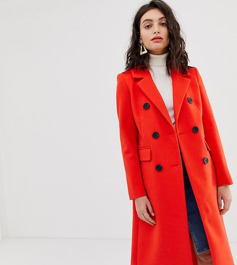 River Island - Cappotto Sartoriale Rosso - Rosso