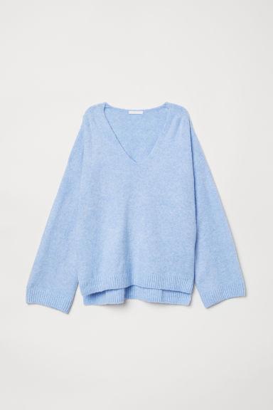 H & M - Jersey En Punto Fino - Azul