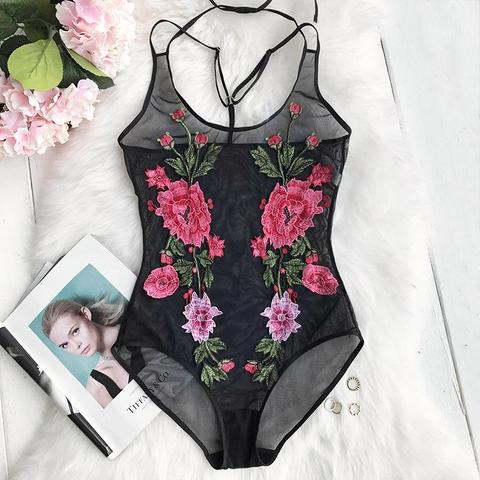 Cupshe Come To Greet Lace Bodysuit