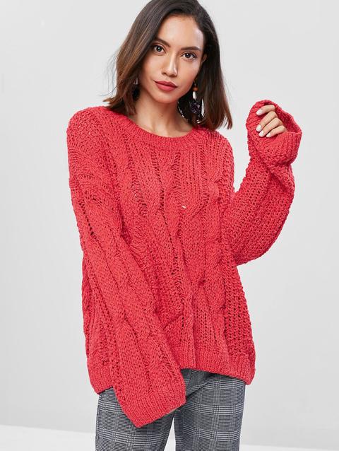 Maglione Con Tasca Red