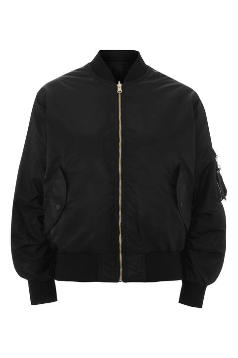 Reversible Oversized Bomber Jacket