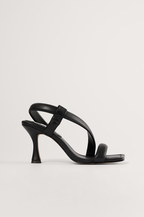 Na-kd Shoes Puffy Heeled Sandals - Black