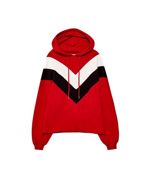 Sudadera Sporty Capucha Bandas