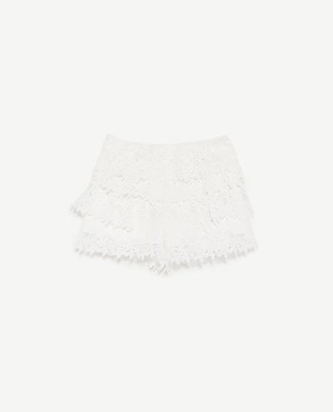 Shorts Volant Merletto