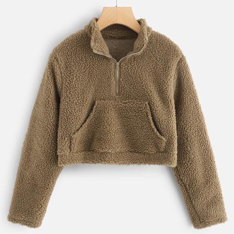 quarter zip teddy