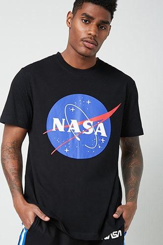 Nasa Graphic Tee At Forever 21 Black/blue