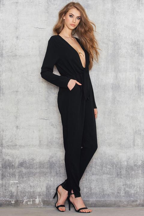 Knot Jumpsuit Black