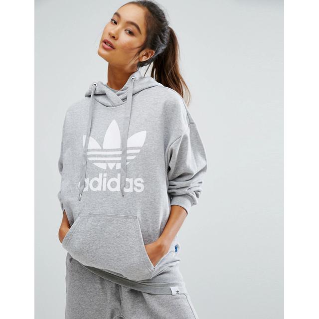 adidas originals grey hoodie