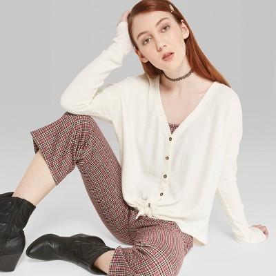 thermal tie front top