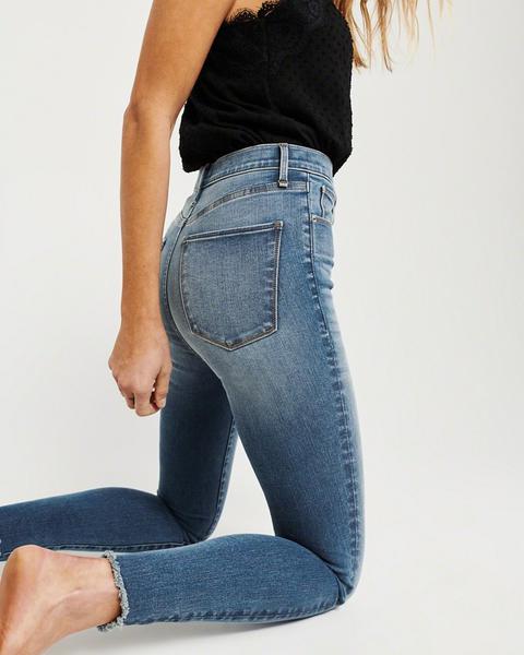 abercrombie high rise slim jeans