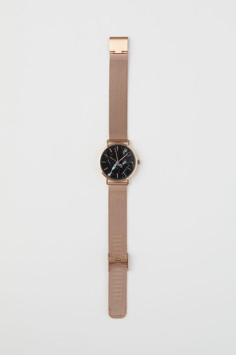 Reloj De Pulsera De Metal - Negro