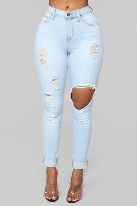 Glistening Jeans - Light Blue Wash