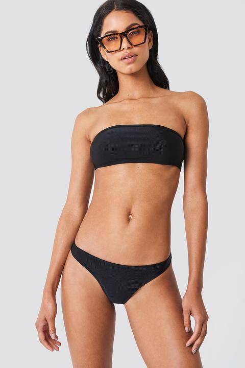 Na-kd Swimwear Structured Bikini Panty - Black