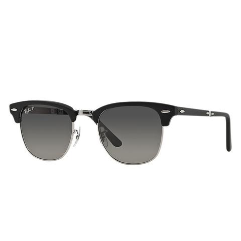 Ray Ban Clubmaster Folding Unisex Sunglasses Lentes: Gris Polarizadas, Montura: Negro - Rb2176 901sm8 51-21