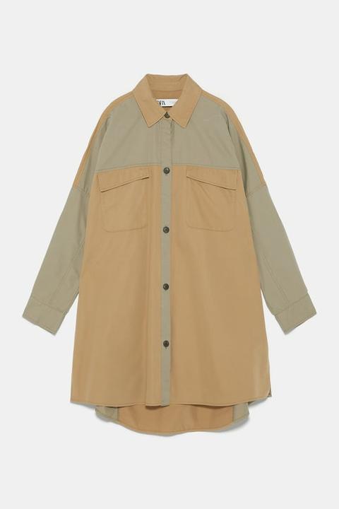 Sobrecamisa Oversize Color Block