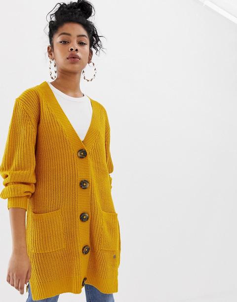 Blend She - Felise - Cardigan Con Bottoni - Giallo