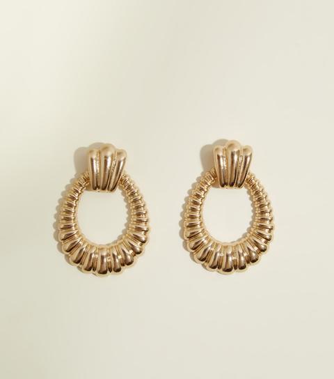 Gold Vintage Style Door Knocker Earrings New Look From New Look On 21 Buttons