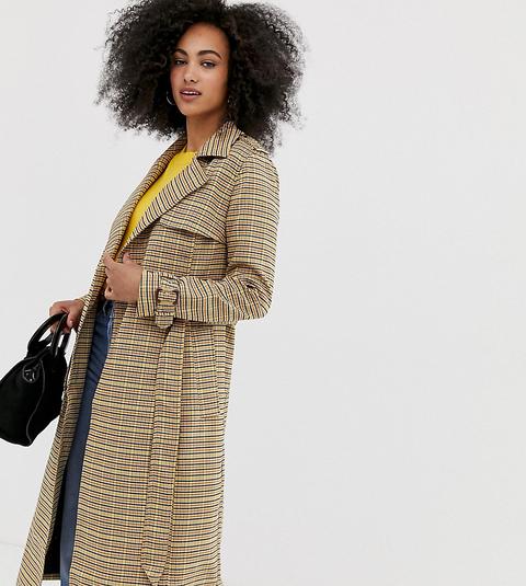 Warehouse Trench Coat In Check