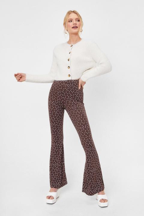 Womens Polka Dot Flares