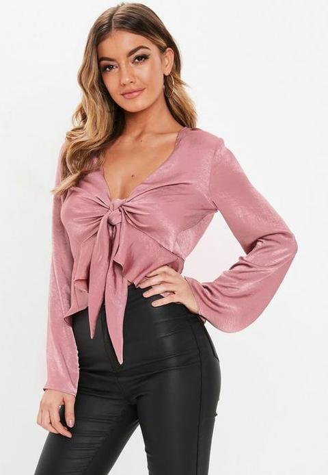 Blush Peplum Blouse, Pink