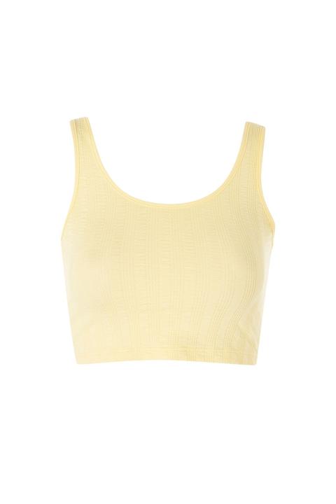 Ribbed Crop Vest Top