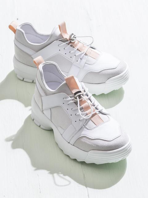 Brun Kadın Sneaker Beyaz-pudra from Elle Shoes on 21 Buttons
