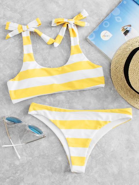 Set Di Bikini A Strisce