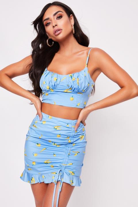 Cara Blue Printed Co-ord