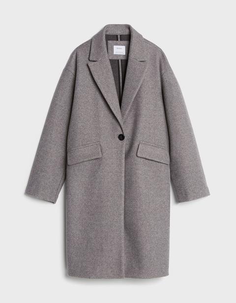 Drop-shoulder Coat