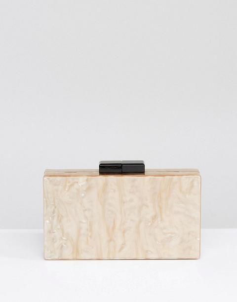 Clutch Tipo Caja Con Diseño Estilo Mármol De Asos